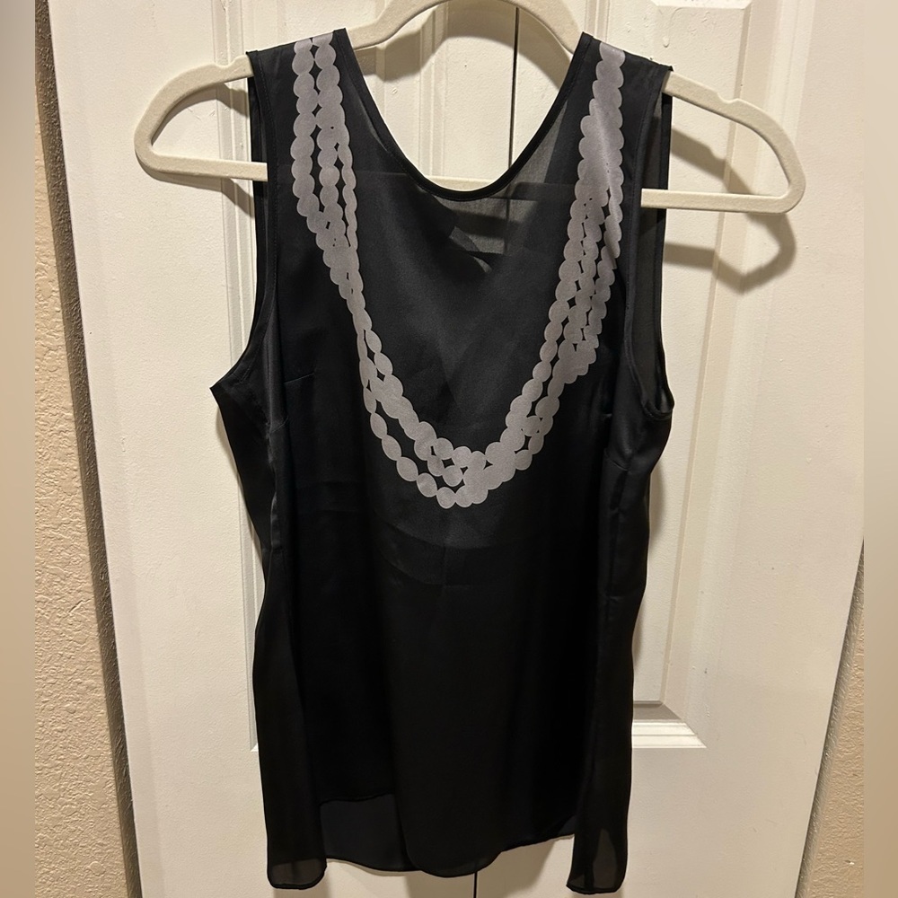 NWT Banana Republic Silk 100% Tie Back Blouse , size S